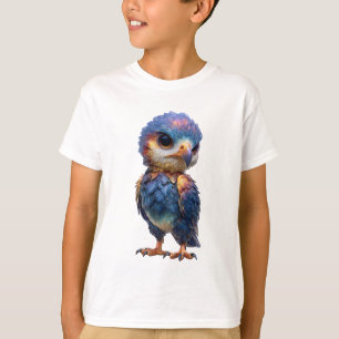 Camiseta Fenix de Arco-íris Majestoso Filhotes de Coruja In