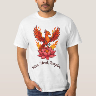 Camiseta Fênix Doutor Healing Lotus - Rise, Curva, Inspire