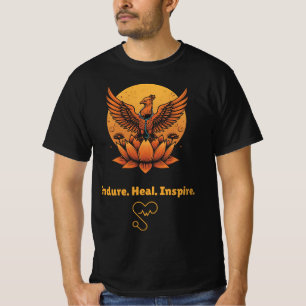 Camiseta Fênix Lotus Moon - Procedimento. Cura. Inspire. Re
