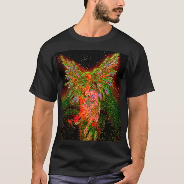 Camiseta Fênix metálica  (Frente)