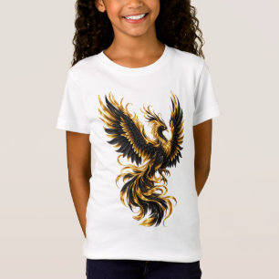 Camiseta Fênix Preto e Dourado – Renascimento e Poder Luxuo