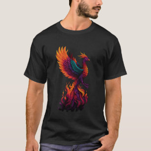 Camiseta Fênix Reborn Ascendente Fogo Fênix Ave Rejuvenesce