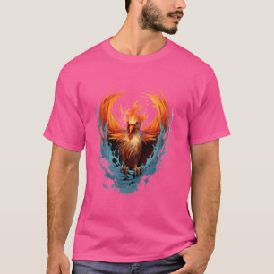Camiseta Fênix Trabalho de arte Firebird renascer Pássaro M