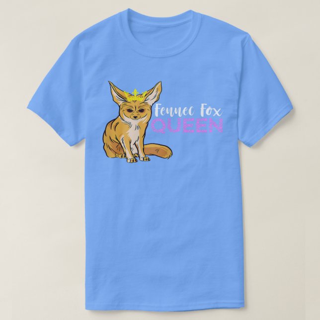 Camiseta Fennec Fo Queen Crown Fennec Fo Lover Animal Ears (Frente do Design)