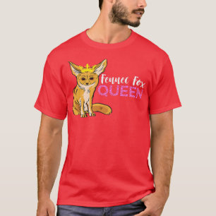Camiseta Fennec Fo Queen Crown Fennec Fo Lover Animal Ears