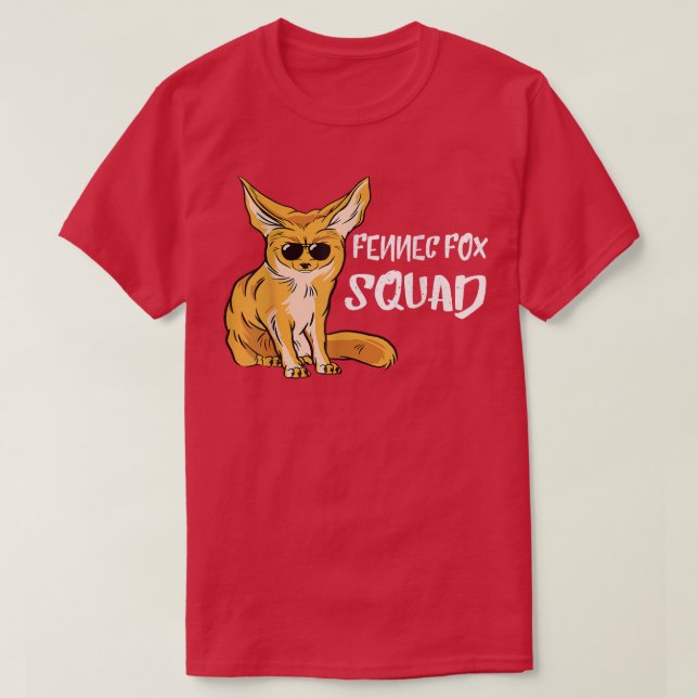 Camiseta Fennec Fo Squad Sunglass Team Desert Animal Ears L (Frente do Design)