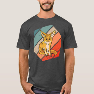 Camiseta Fennec Fo Vintage Retro Heagon Desert Fennec Fo Ow