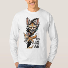 Camiseta Fennec Fox Nascer para Rise Forjada no Deserto