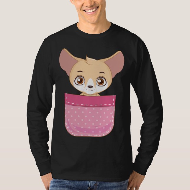 Camiseta Fennec Fox Pocket Fennec Fox  Fennec Foxes (Frente)