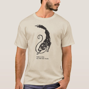 Camiseta Fenrir Fenris é um cão livre que viaja a mitologia