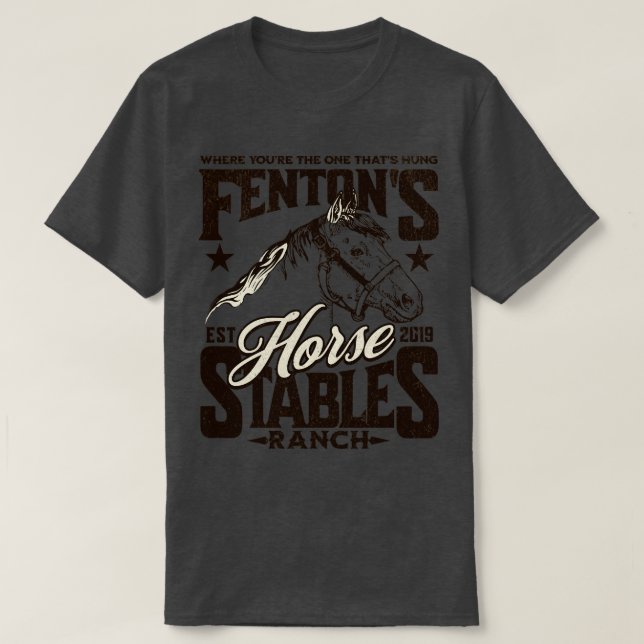 Camiseta Fentons Stables Horse Ranch Est 2019 1 (Frente do Design)