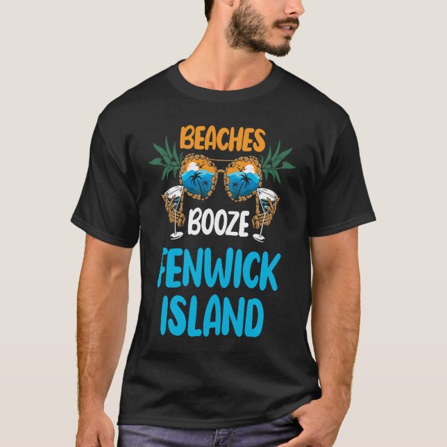 Camiseta Fenwick Island Delaware Beaches Vacation Party Mat (Frente)