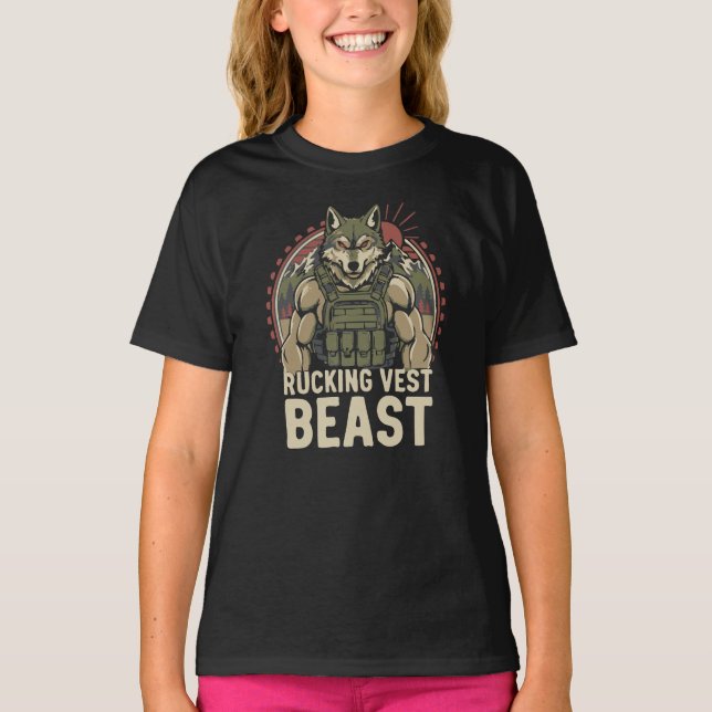 Camiseta Fera do Colete de Rucking (Frente)