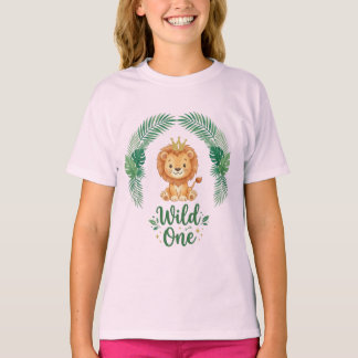 Camiseta Fera Selvagem Primeiro Aniversário Menino Menina C