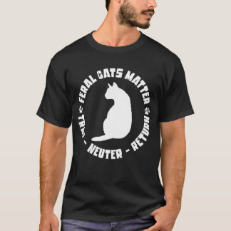 Camiseta Feral Cats Matam O Nódulo Devolve Gato Engraçado