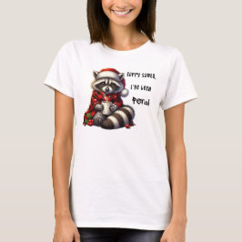 Camiseta Feral Christmas Raccoon Holiday
