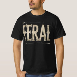 Camiseta FERAL - Declaração Minimalista para Almas