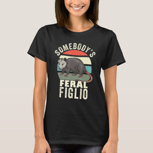 Camiseta Feral Figlio Italiano Son Retro Feral Ca (Frente)