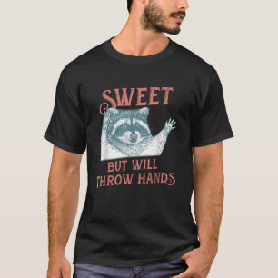 Camiseta Feral Girl Beach Summer Funny Feral Raccoon Summer