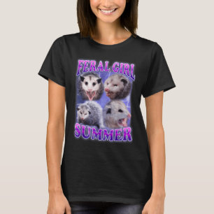 Camiseta Feral Girl Summer Ogambm Meme Engraçado