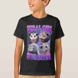 Camiseta Feral Girl Summer Ogambm Meme Engraçado