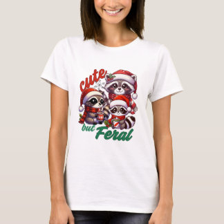Camiseta Feral Raccoon no Natal