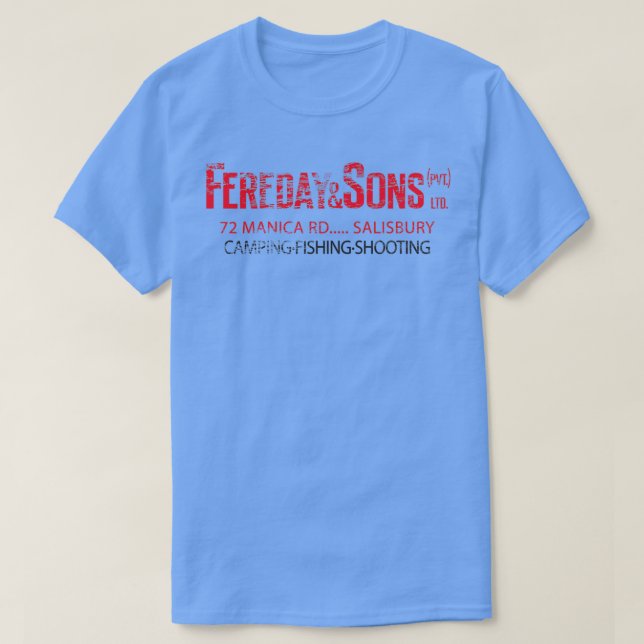 Camiseta Fereday e Sons (Frente do Design)
