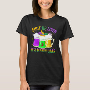 Camiseta Feria de Lagostins Divertida Mardi Gras Cerveja Be