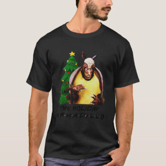 Camiseta Feriado Armadillo - Conjunto de Figuras de Natal