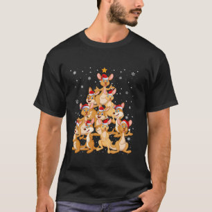 Camiseta Feriado australiano de Natal do Kangaroo Tree Xmas