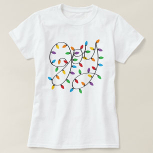 Camiseta Feriado das Luzes de Joy Christms