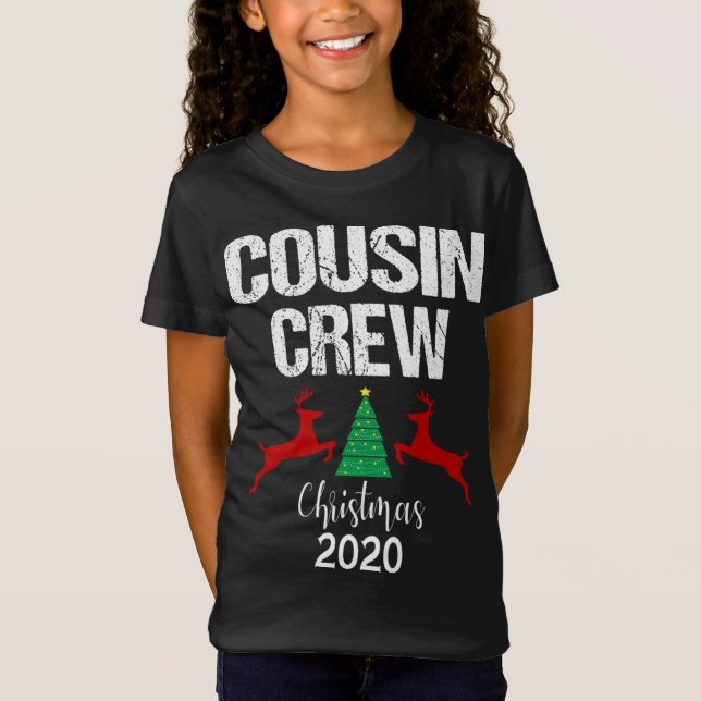 Camiseta Feriado de Árvore de Natal da Cousin Crew (Frente)