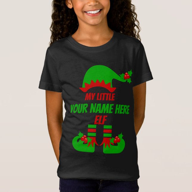 Camiseta Feriado de Correspondência da Família Elf Natal Pe (Frente)