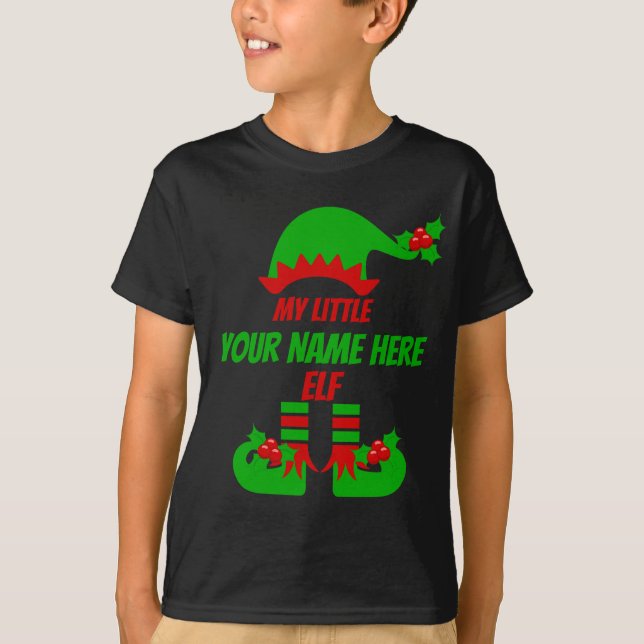 Camiseta Feriado de Correspondência da Família Elf Natal Pe (Frente)