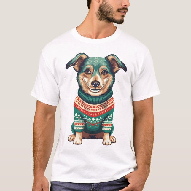 Camiseta Feriado de Cozy Canine (Frente)