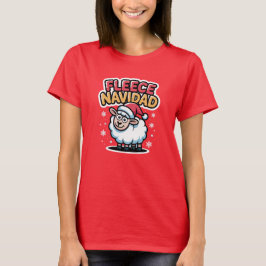 Camiseta Feriado de Festa Navidad de Fléres
