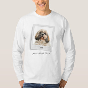 Camiseta Feriado de Foto de Pet Birthday Personalizado