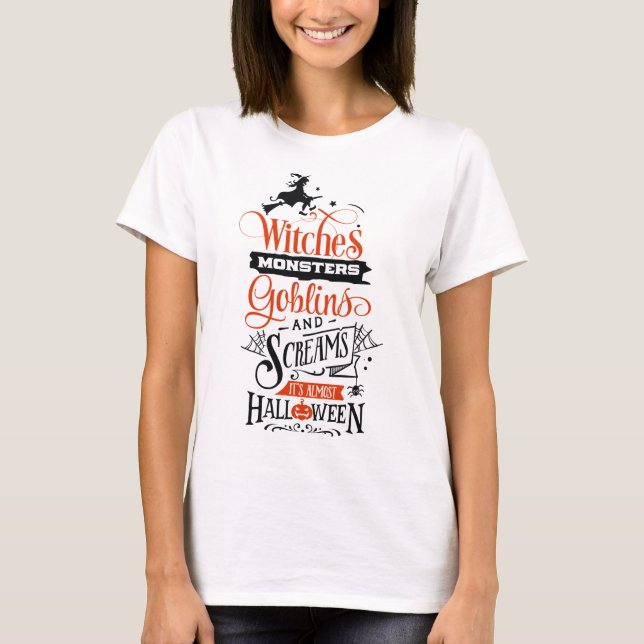 Camiseta Feriado de Halloween minimalista (Frente)