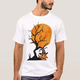 Camiseta Feriado de Halloween minimalista