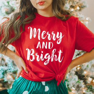 Camiseta Feriado de Mulheres com Script Moderno Vermelho fe