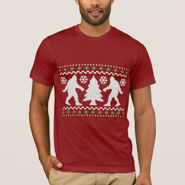 Camiseta Feriado de Natal Bigfoot (Frente)