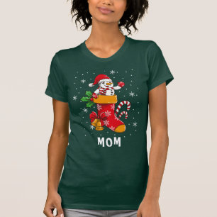 Camiseta Feriado de Natal da Família Correspondente Nome Pe
