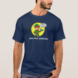 Camiseta Feriado de Natal de Baixo Elf Esteem Engraçado