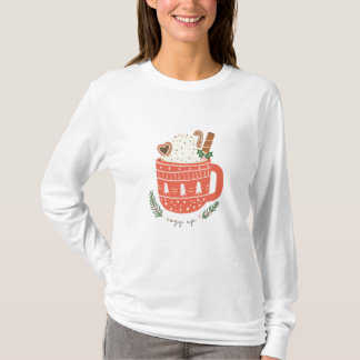 Camiseta Feriado de Natal de Cacau Quente