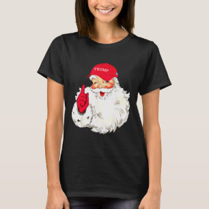 Camiseta Feriado de Natal do Funny Donald Trump Santa Claus