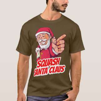 Camiseta Feriado de Natal do Squash Santa Claus - Reproduçã