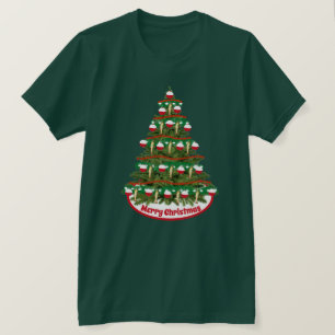 Camiseta Feriado de Ornamento de Bobber em Árvore de Natal