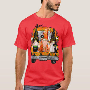 Camiseta Feriado de outono do Gnomo Witeen Pumpkin
