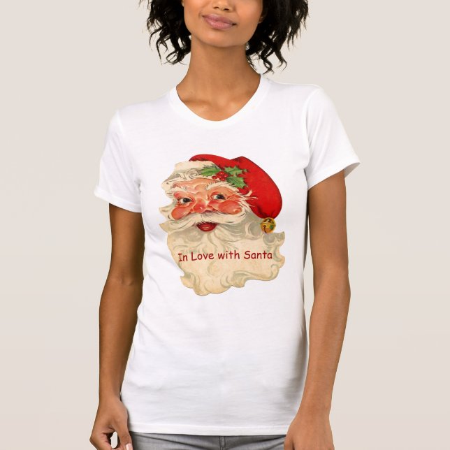 Camiseta Feriado de sorriso V08 engraçado do Natal do papai (Frente)