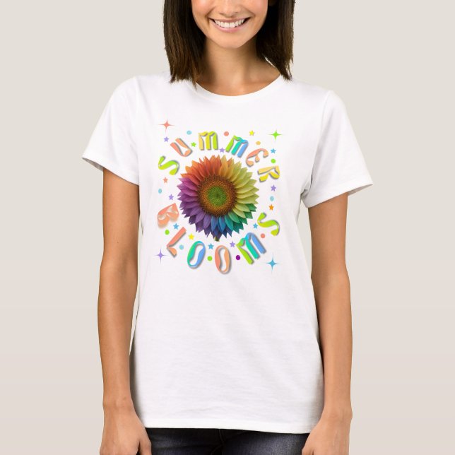 Camiseta Feriado de Summer Blooms (Frente)